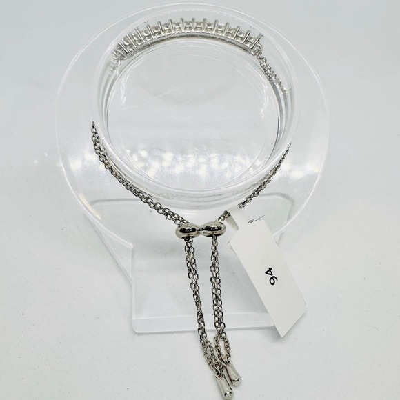 Moissanite Diamond Tennis Bracelet GRA Certified Round Cut Adjustable Chain 925 - Picture 4 of 12